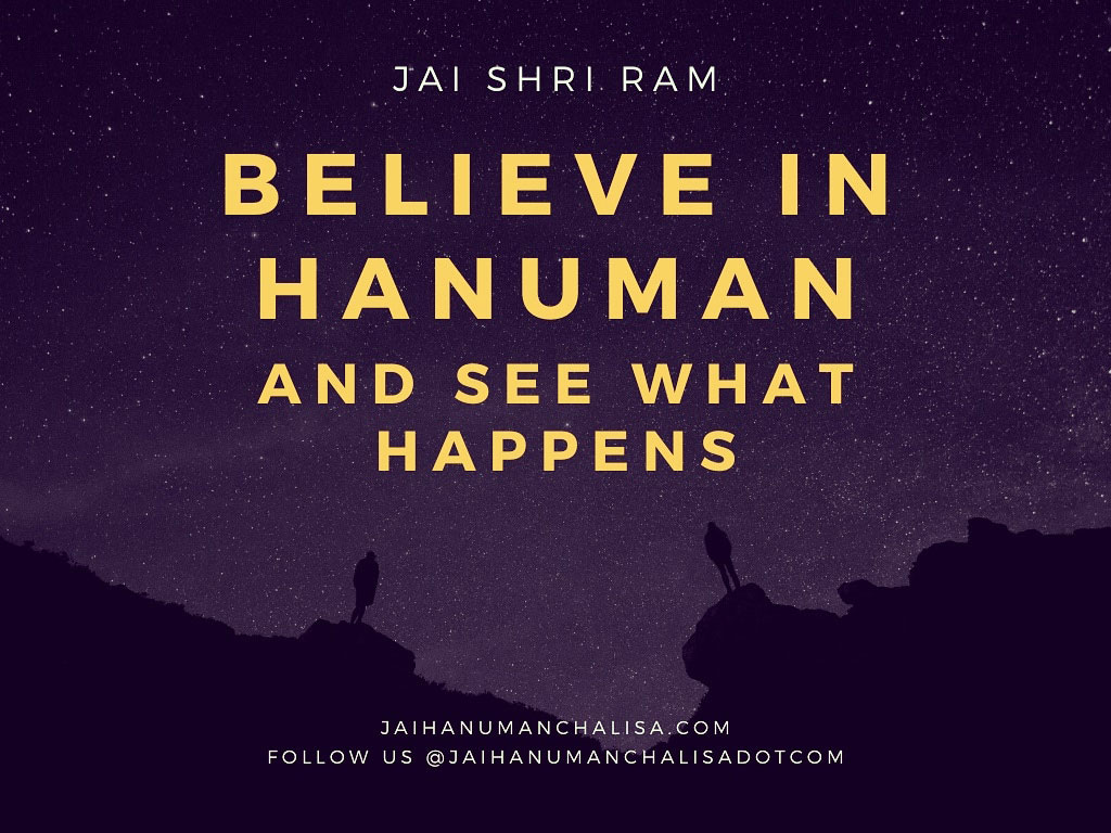 Believe in Lord Hanuman and see what Happens