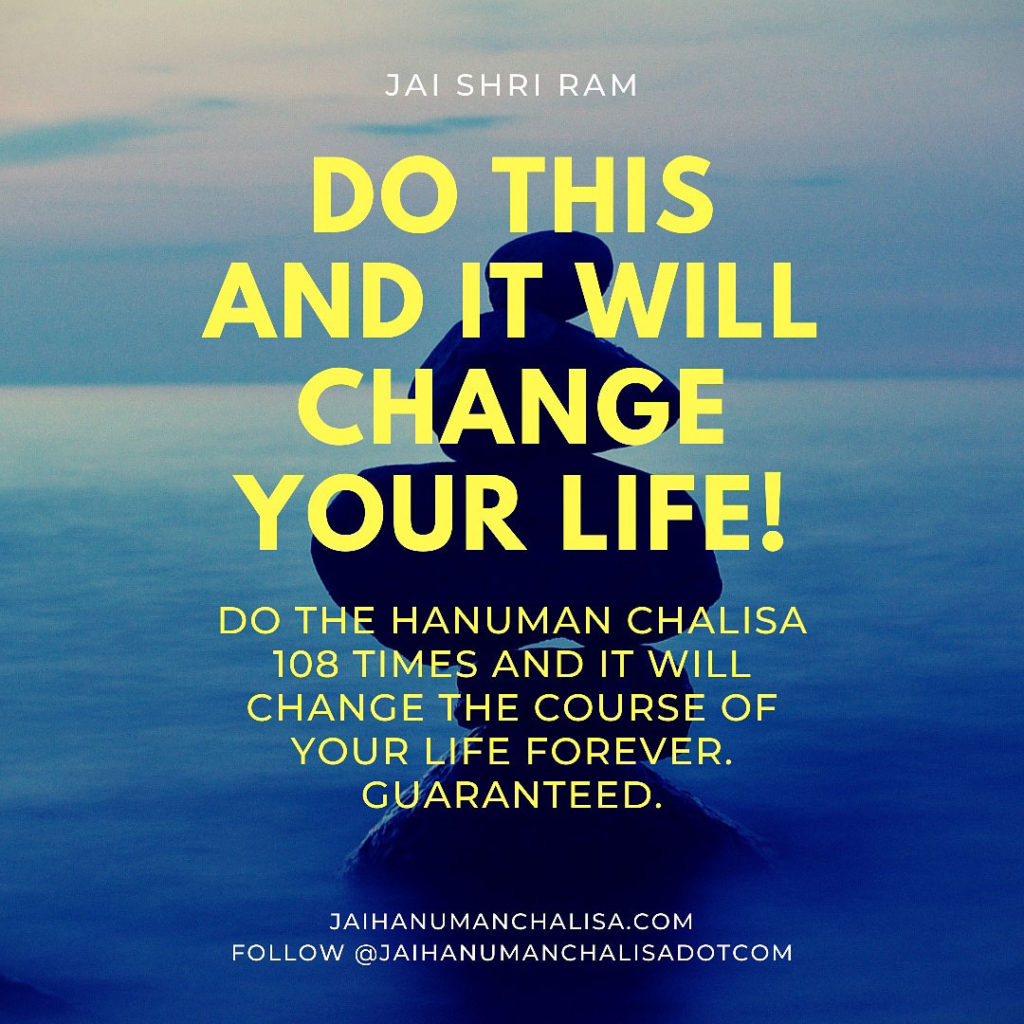 Do This and It Will Change Your Life - Quotes about Hanuman Chalisa